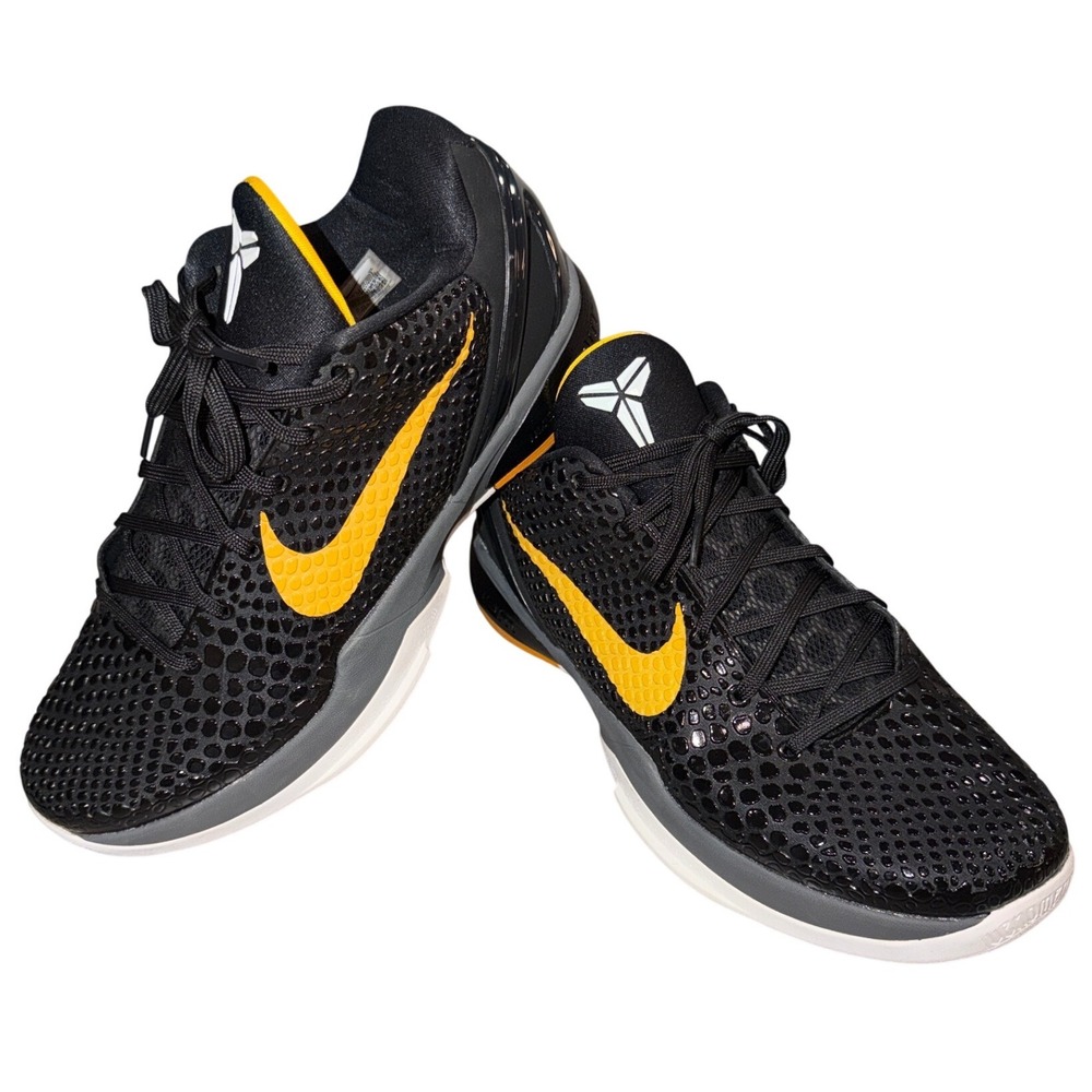 Nike Kobe 6 Protro Del Sol Black Yellow White CW2190-001 Mens 11